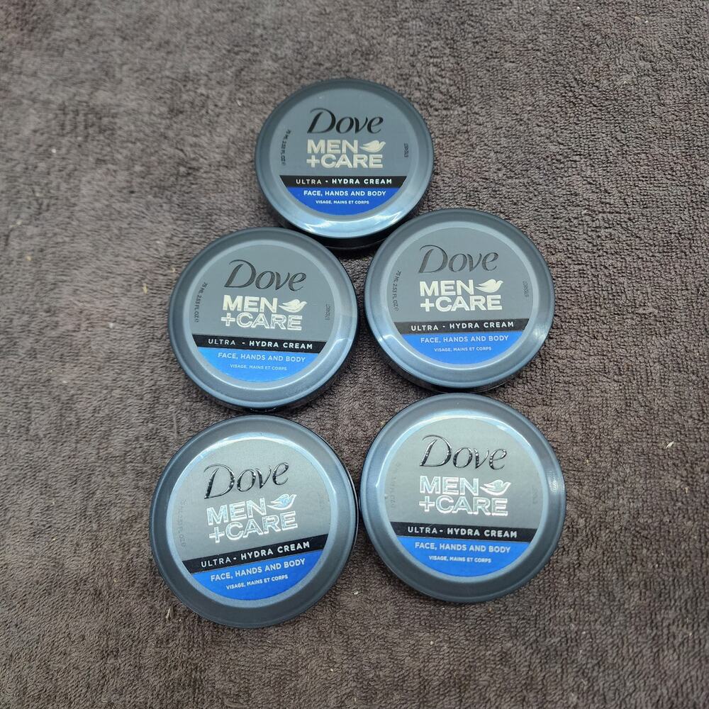 Lot of 5 Dove for Men Ultra Hydra Cream 2.53oz New b34